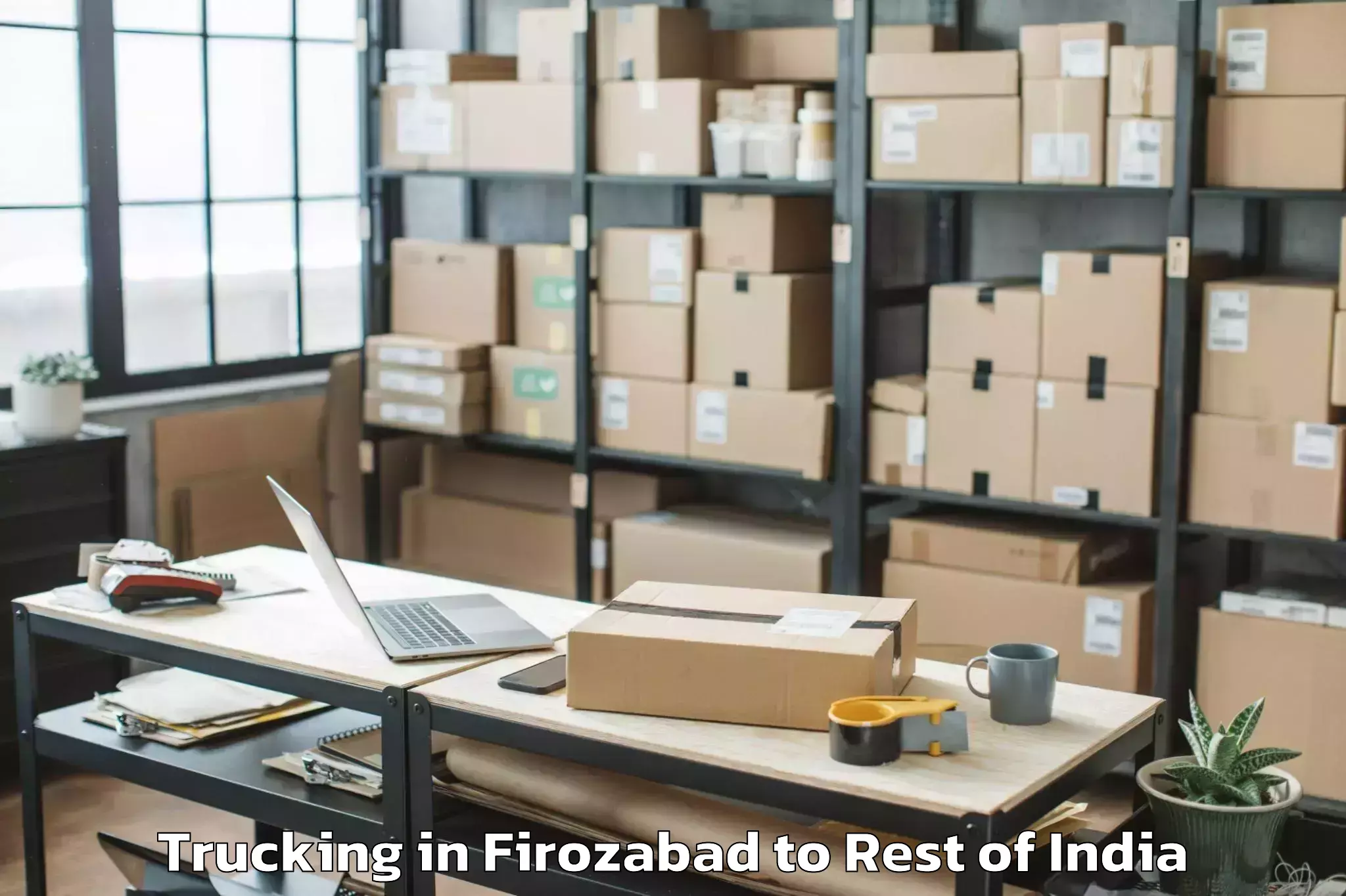 Book Firozabad to Gensi Trucking Online